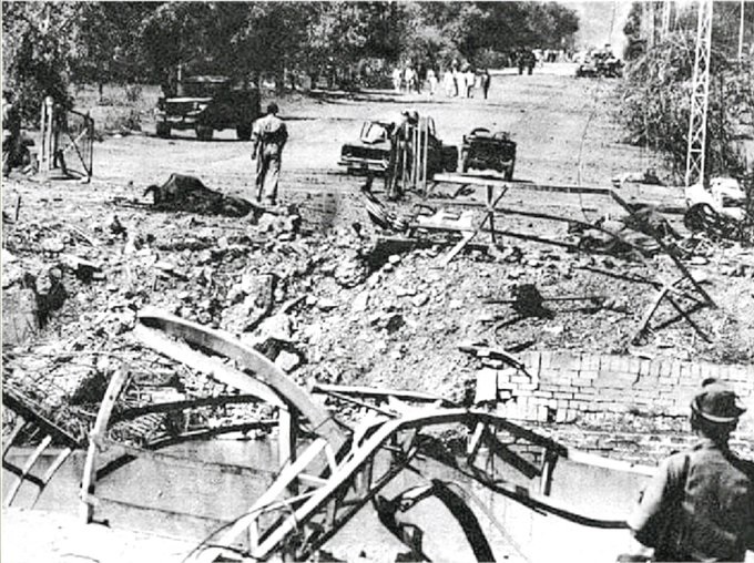 باٹا پور کا پل، بیل گاڑی کی آڑ اور نائیک شریف کی لاش